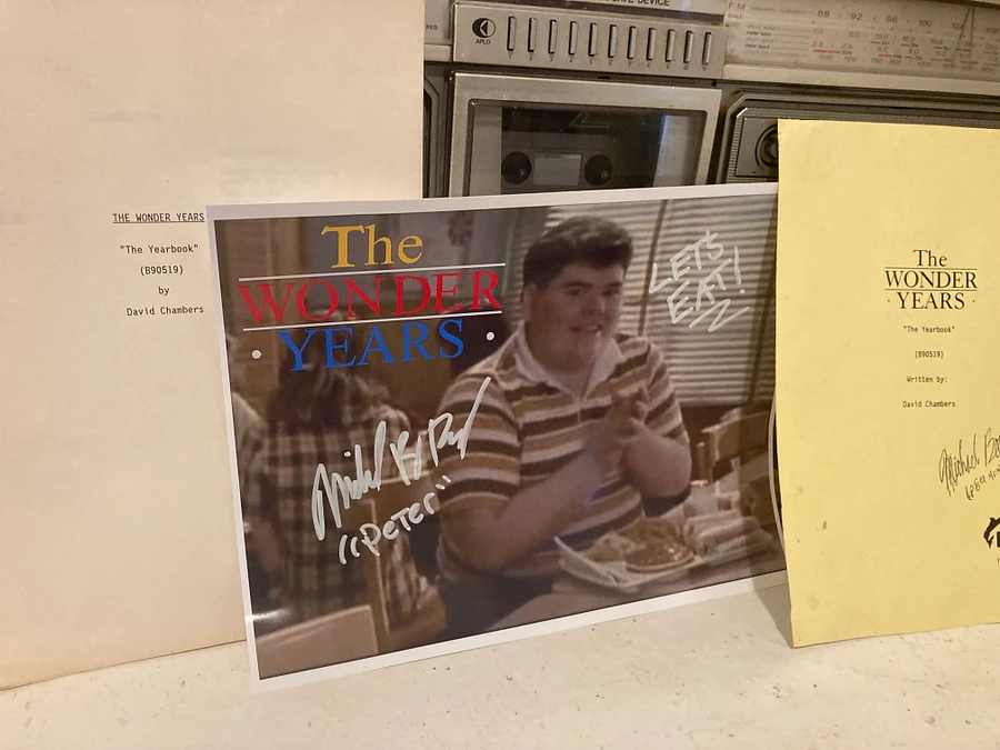 The Wonder Years Original Used Script & 2 Autugraphed Photos product image (2)