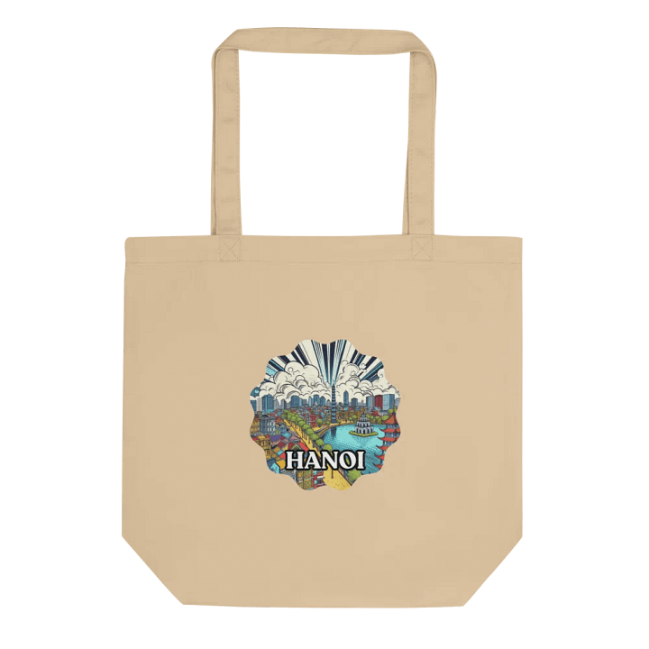 Econscious Eco-Friendly Tote Bag | AI Design hanoi city Vietnam product image (1)