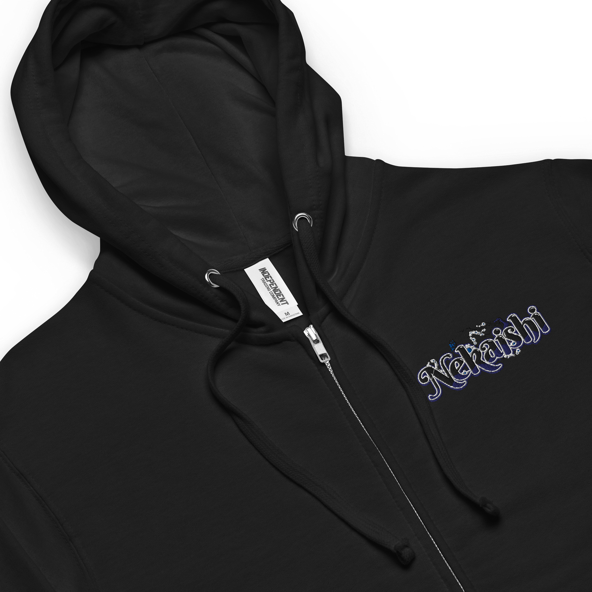 Fleece Zip Up Hoodie - Embroidered | Dark Logo product image (16)