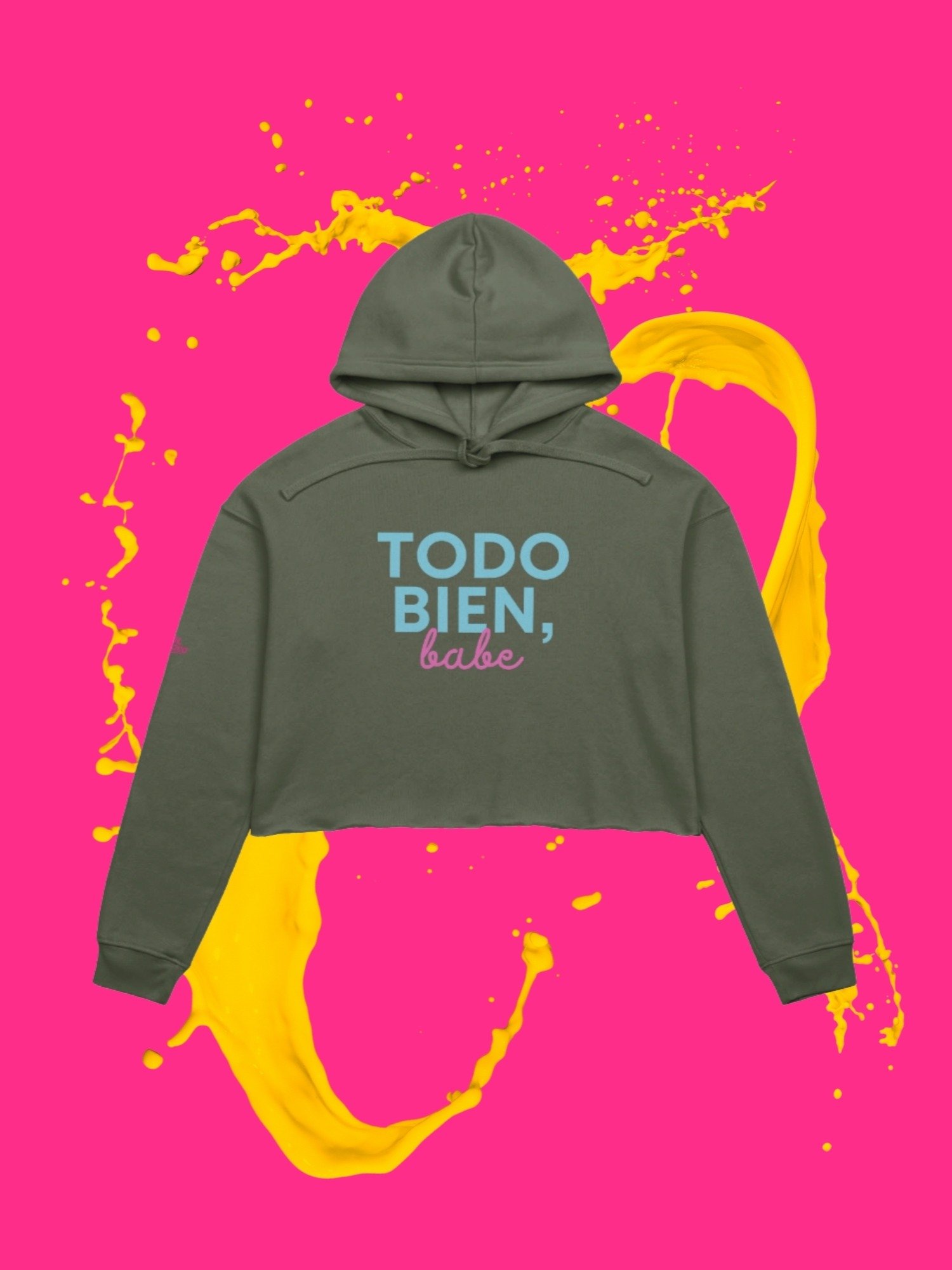 "Todo Bien, Babe" Crop Hoodie product image (1)