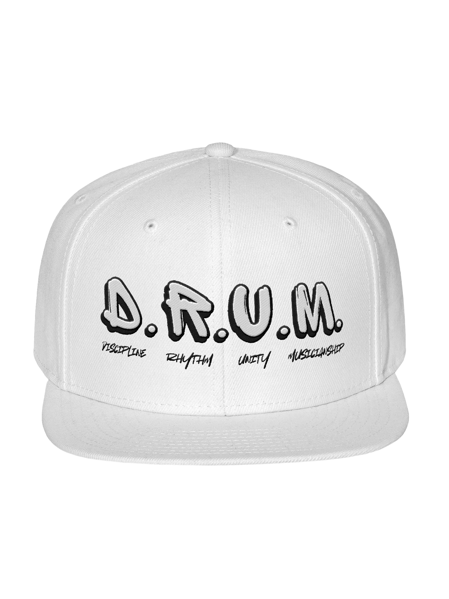 D.R.U.M. Wool Blend Snapback (white) product image (1)