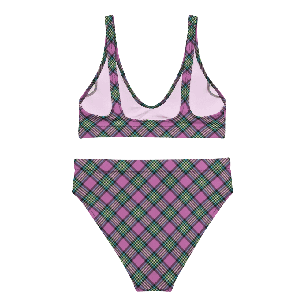 Purple and Turquoise Plaid Bikini product image (4)
