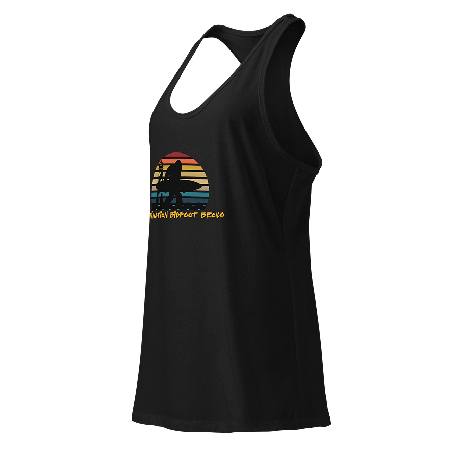 Destination Bigfoot Bronco Classic Logo Next Level Women's Racerback Tank Top (Multi Color Options) product image (7)