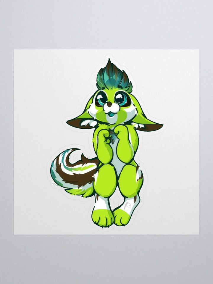 Chibi Avocado Kiss-Cut Sticker product image (2)