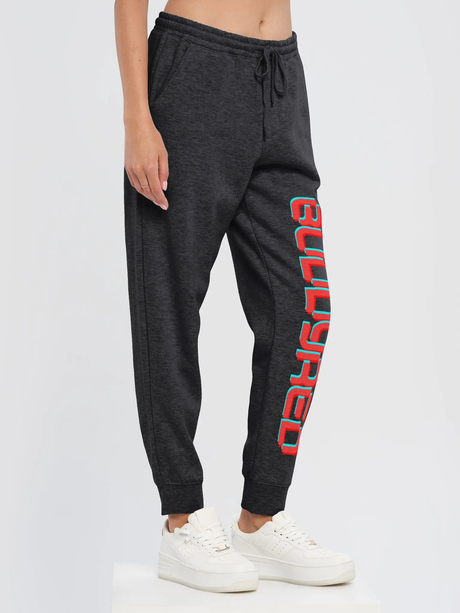 Buddyred Text Left Leg Sweat Pants product image (3)
