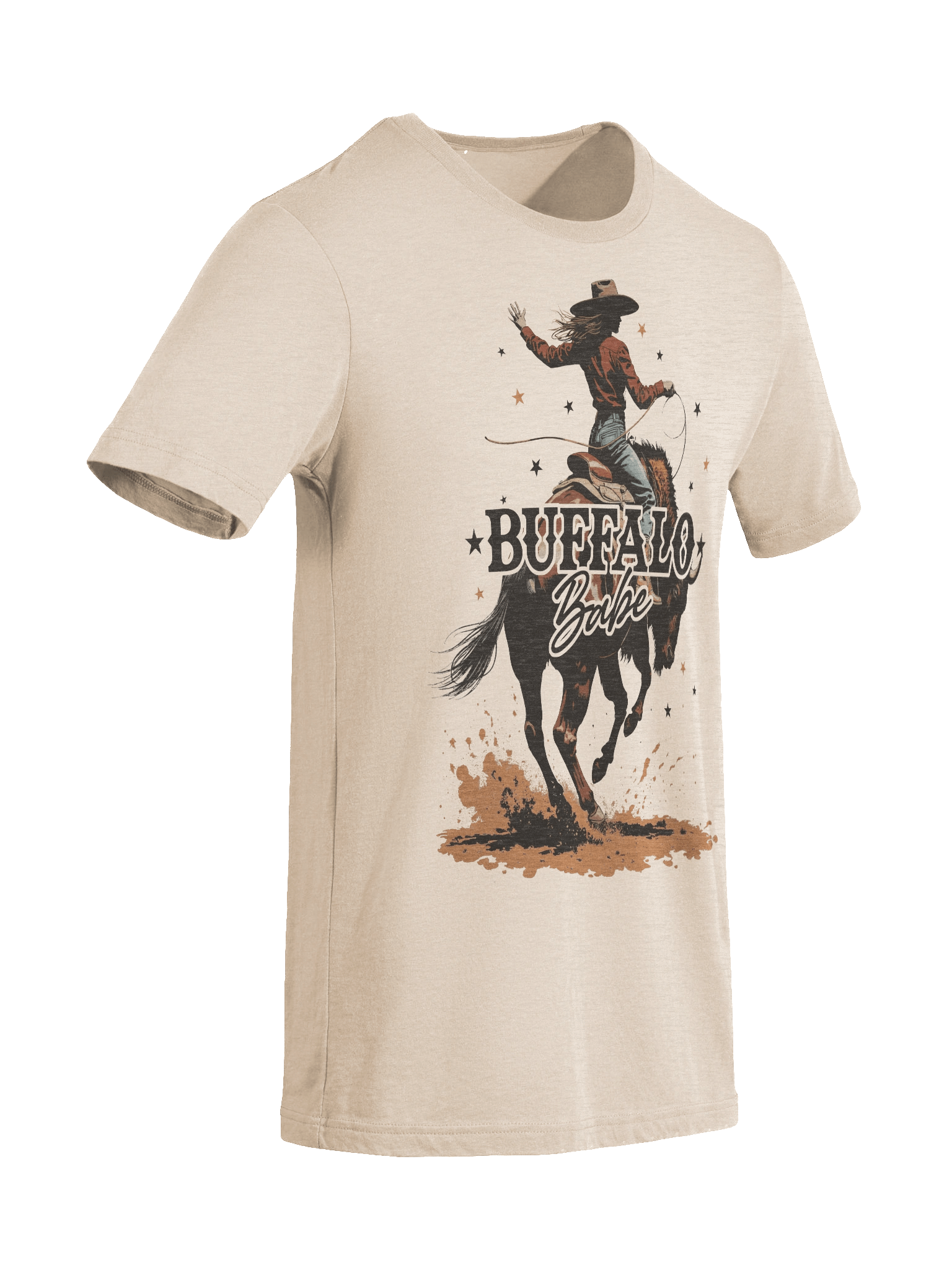 The "Buffalo Babe" Cowgirl Triblend T-shirt product image (5)