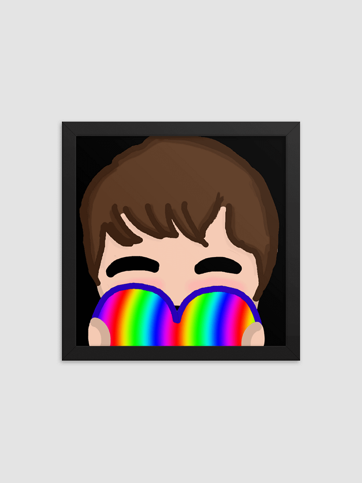 Framed Love Emote Matte Poster product image (1)