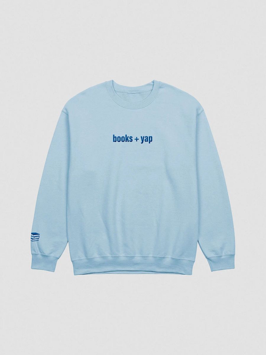 books + yap | embroidered crewneck product image (1)