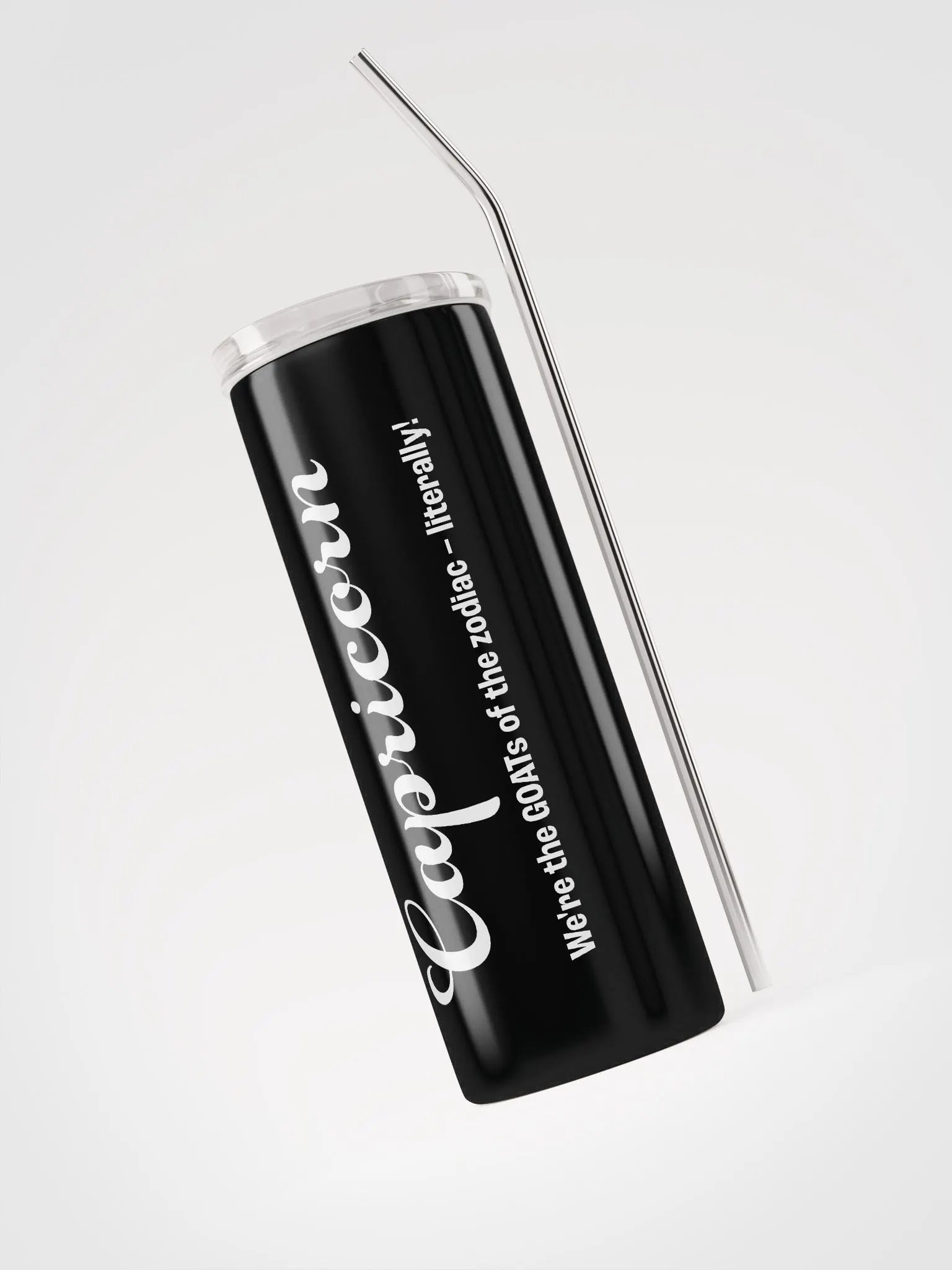 Capricorn Zodiac Stainless Steel Tumbler: Embrace Your Sign with Eco-Friendly Style! product image (3)