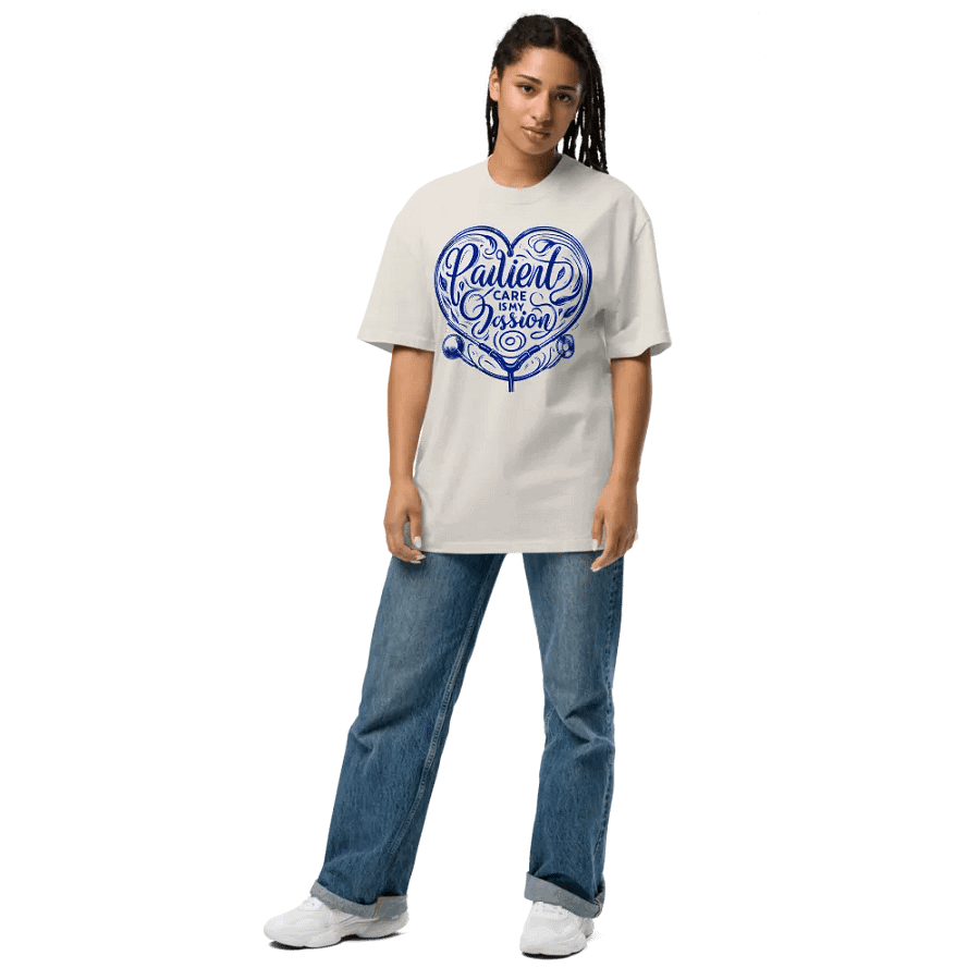 Passionate Patient Care Heart Print T-Shirt product image (35)