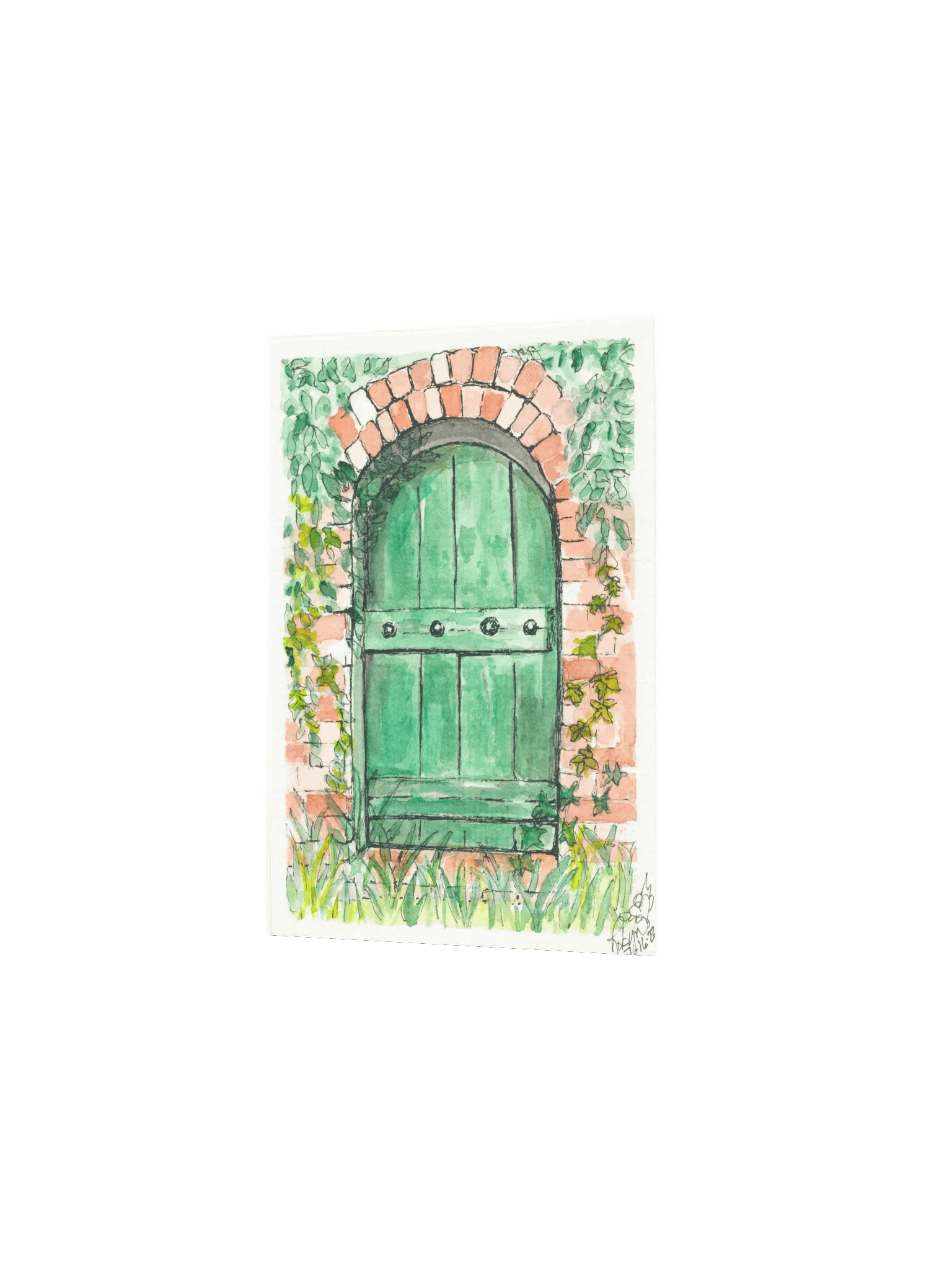 Green Door Print product image (2)