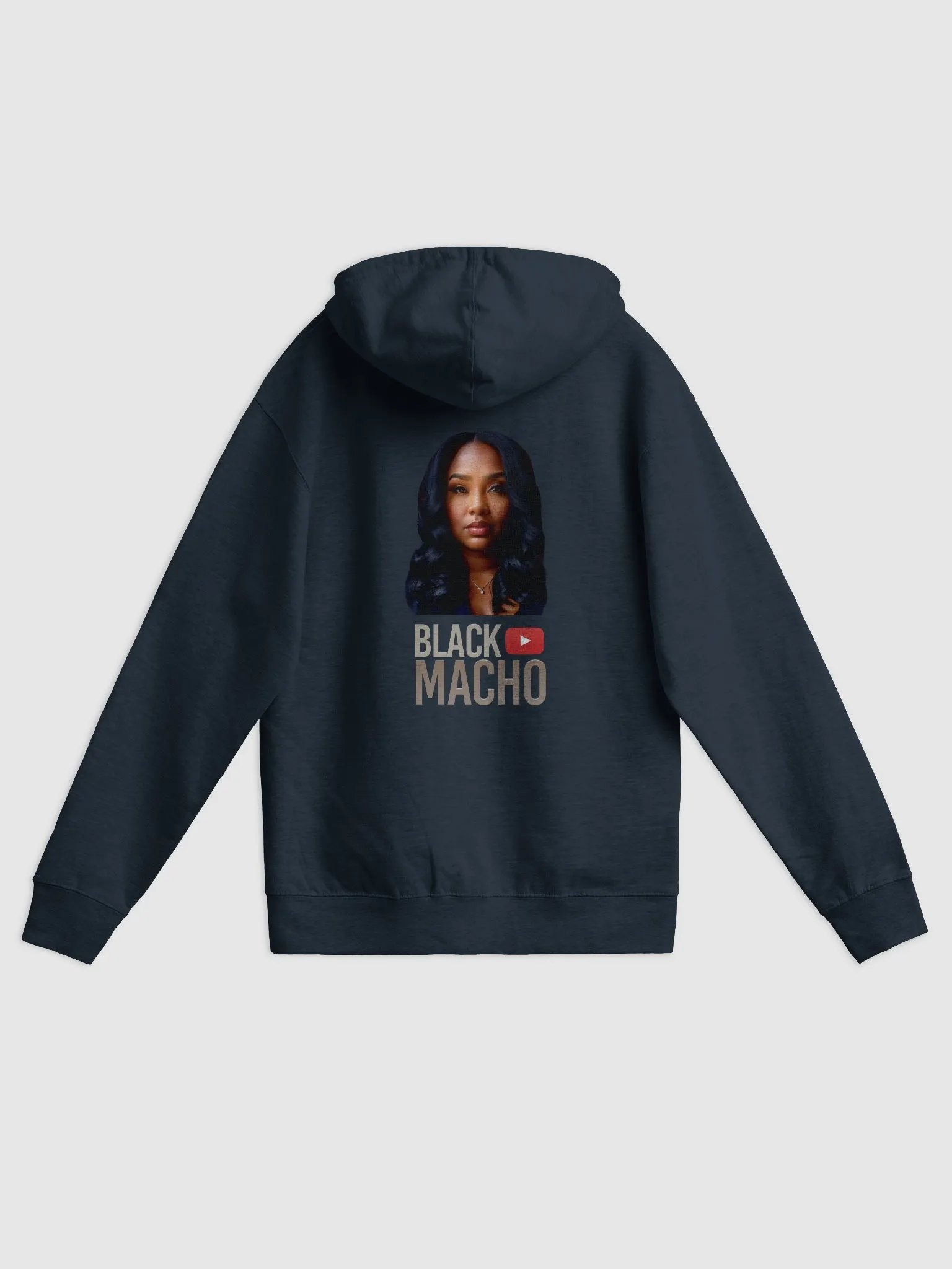 Black Macho Zip Up Hoodie product image (2)