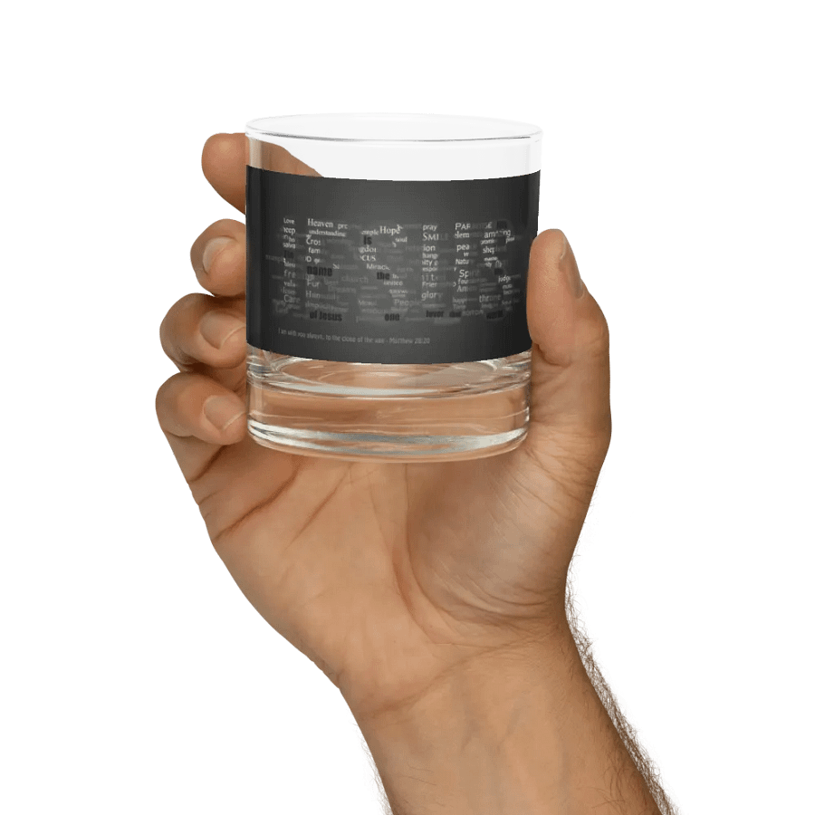 JESUS LOVE Rocks Glass product image (9)