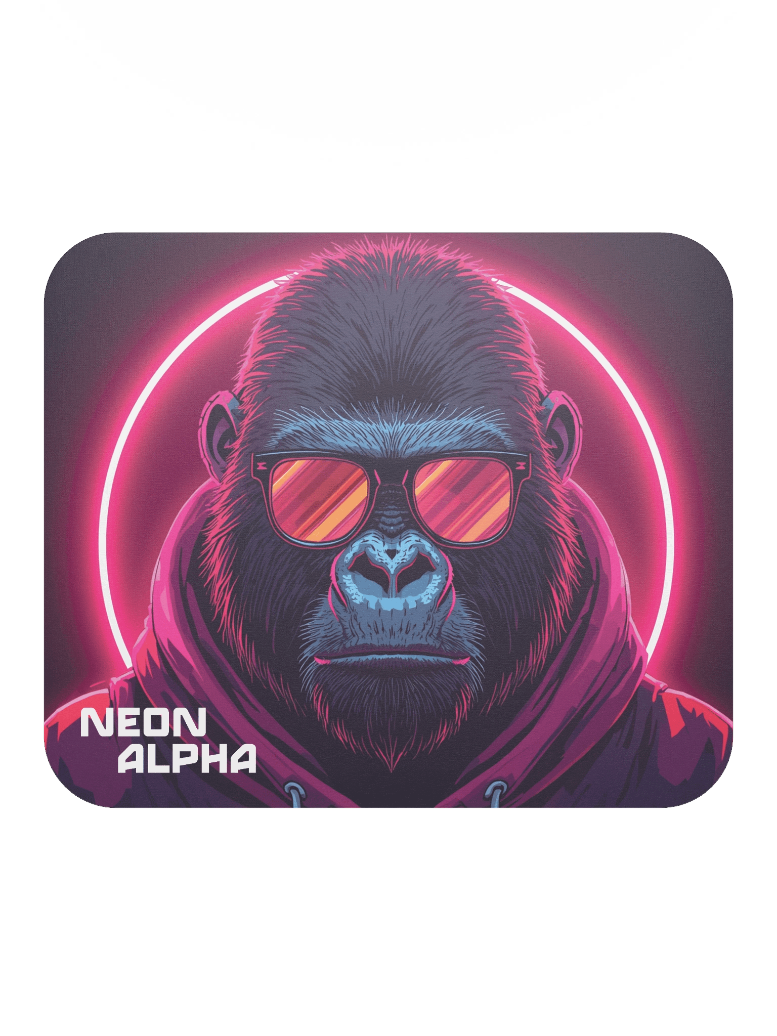 Neon Alpha Gorilla Mouse Pad product image (2)