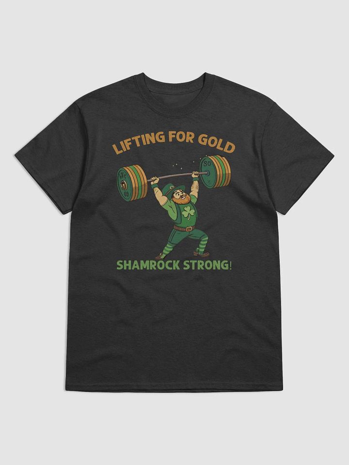 Lifting for Gold Shamrock Strong Leprechaun Tee product image (2)
