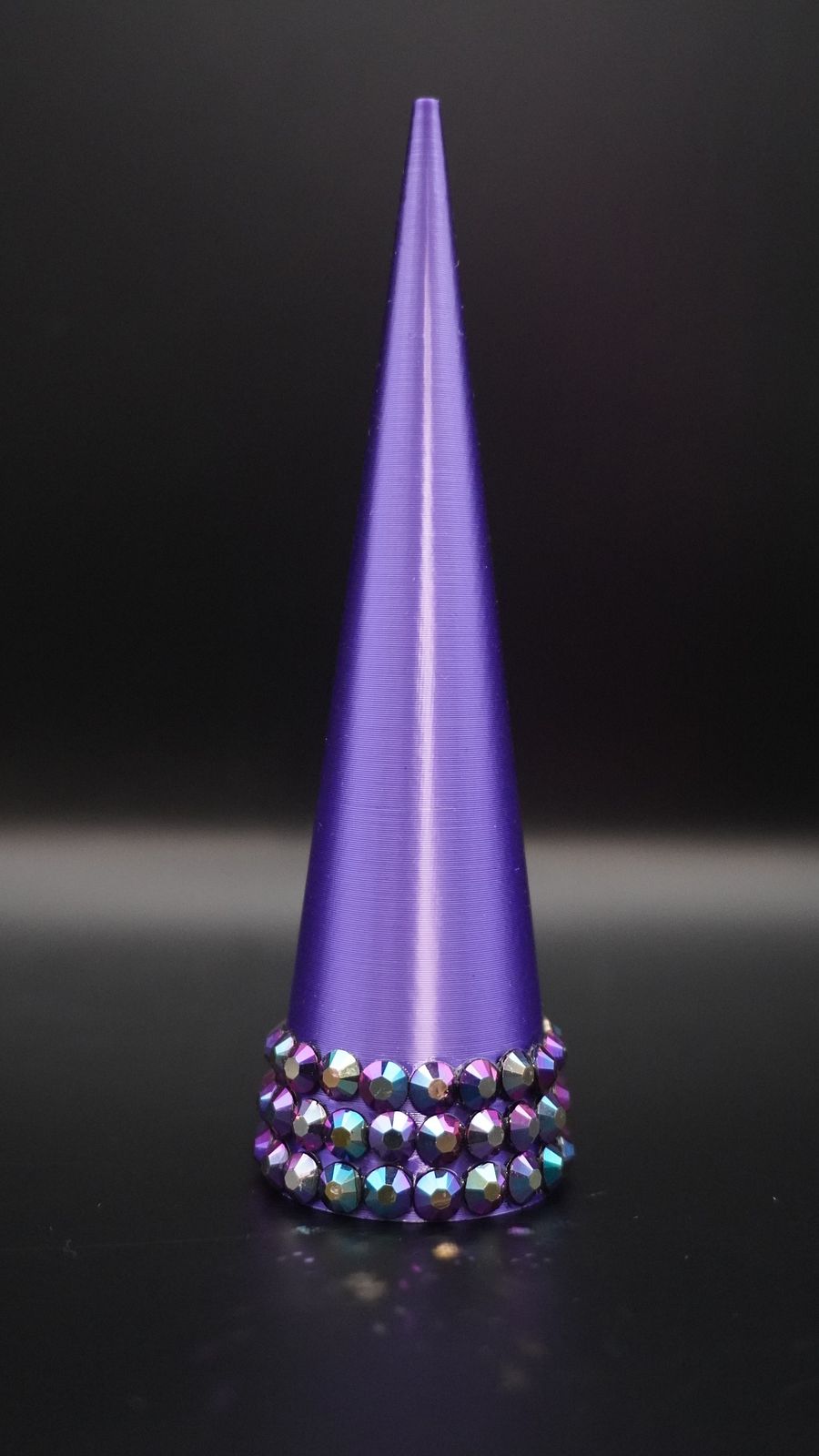 Silk Dark Purple 3D Printed Ring Cones product image (1)