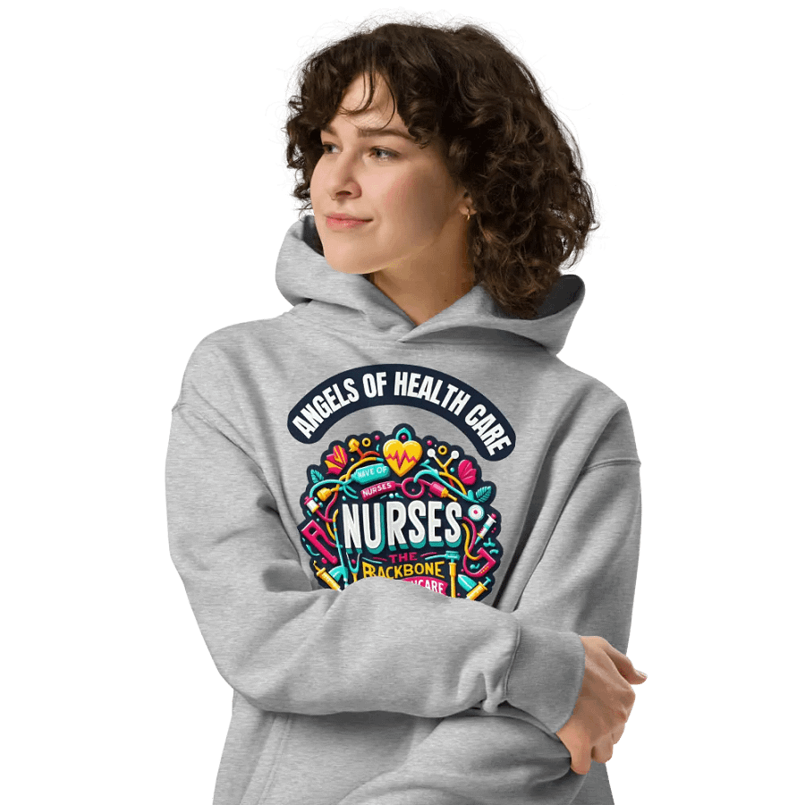 Nurse Tribute Emblem Oversized Hoodie product image (14)