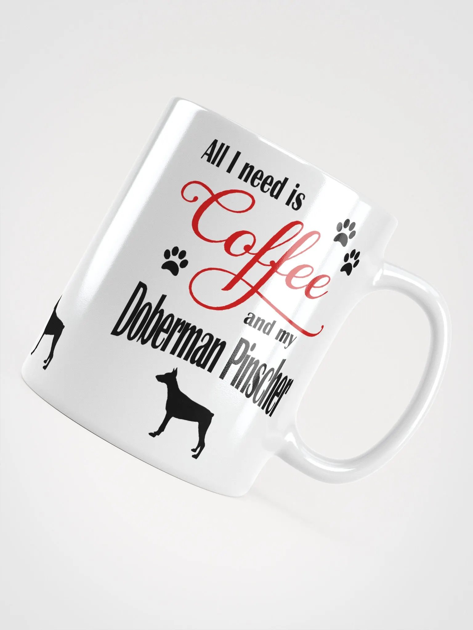 Coffee and my Doberman Pinscher Mug product image (4)