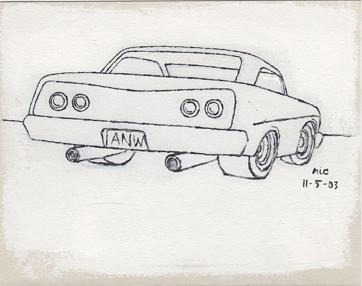 White Car #1 Print product image (1)
