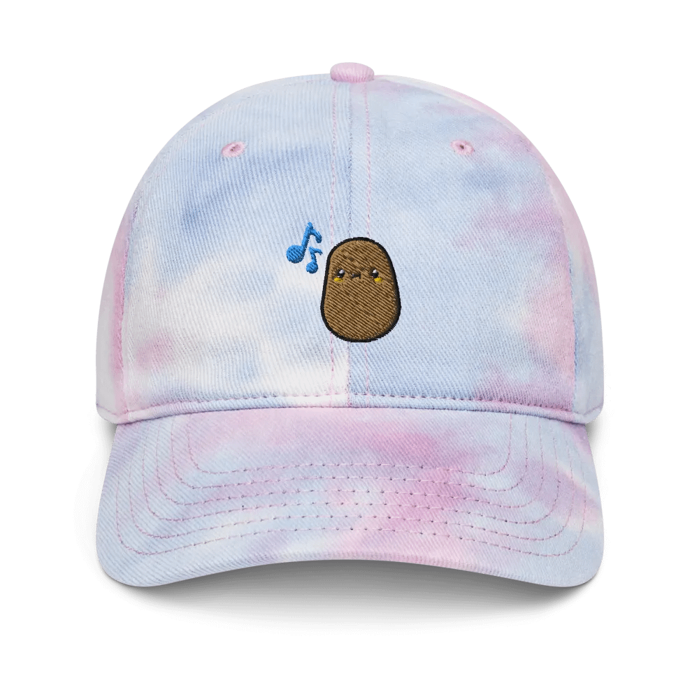 Embroidered Singing Potato Tie-Dye Hat product image (3)