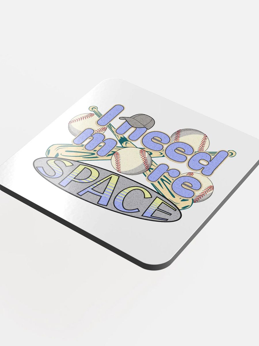 I Need More Space Baseball Swing into Style Coaster Set product image (4)