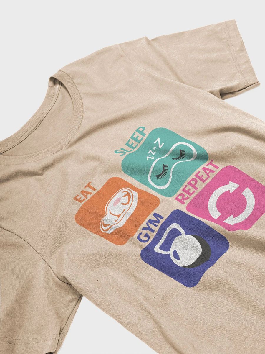 Eat Sleep Gym Repeat T-Shirt product image (43)