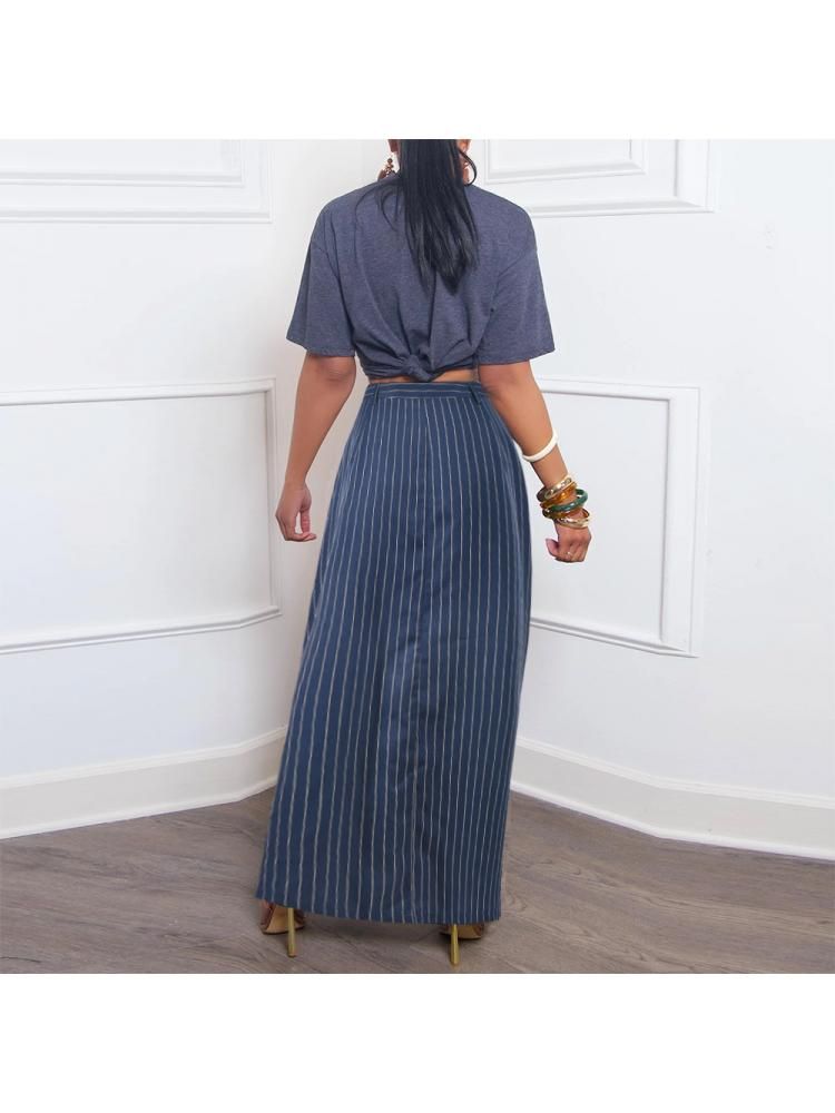 Pinstriped skirt product image (3)
