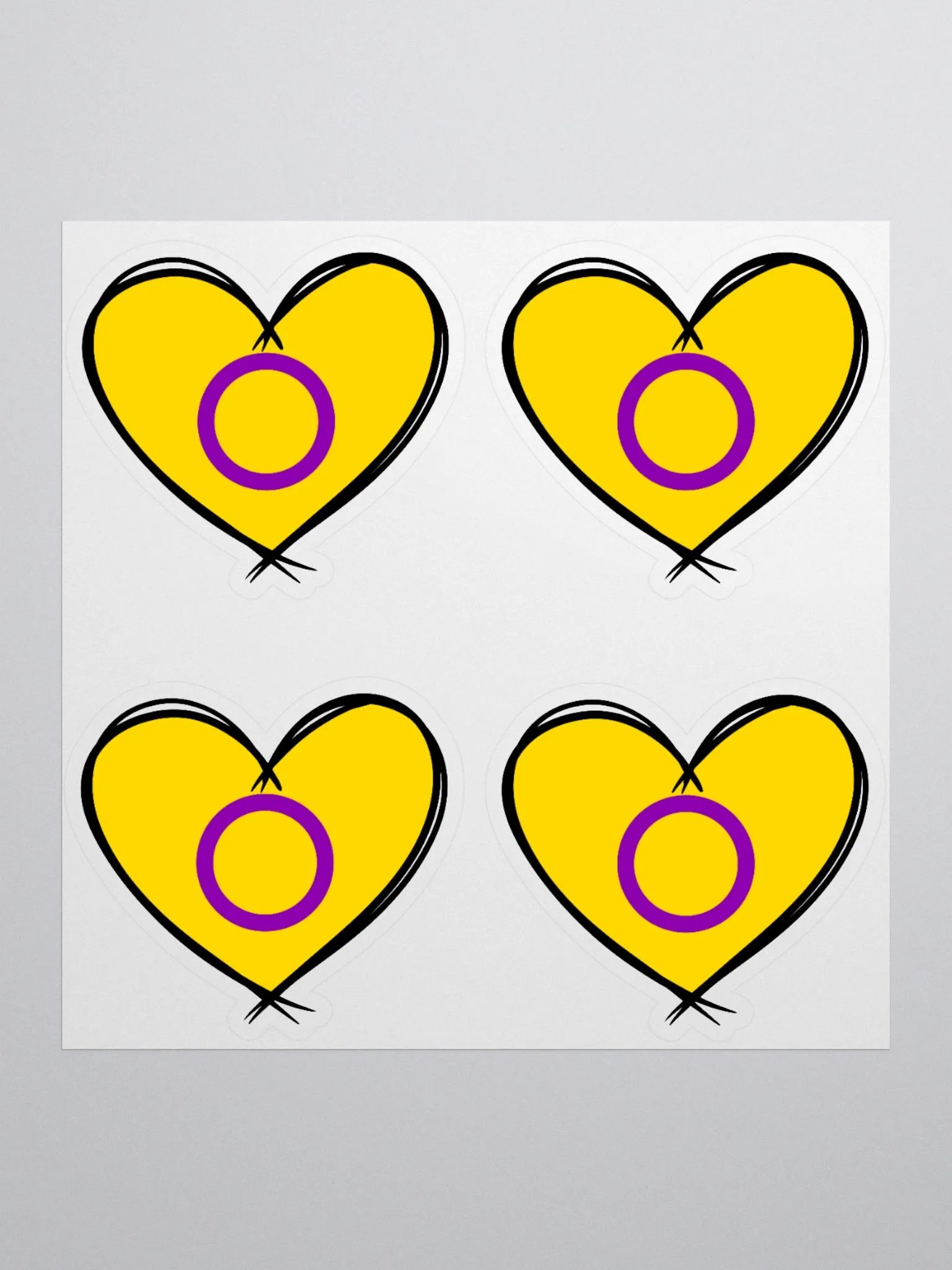 Intersex Pride Stickers product image (1)