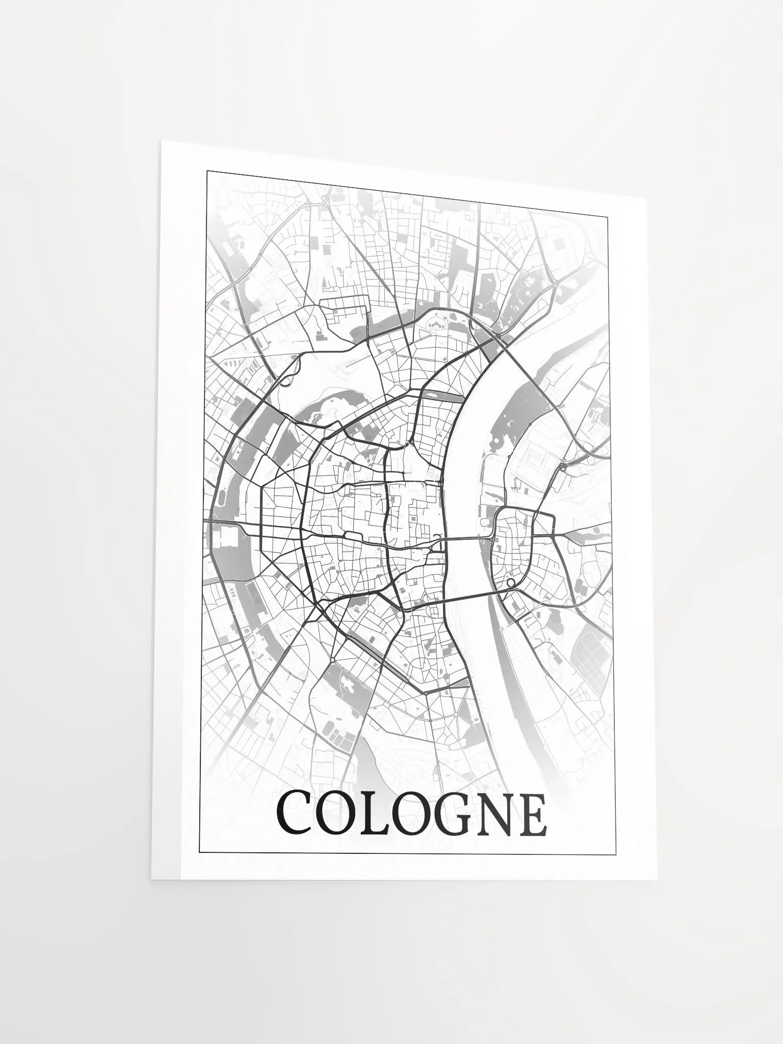 Cologne, Germany, city map print product image (14)