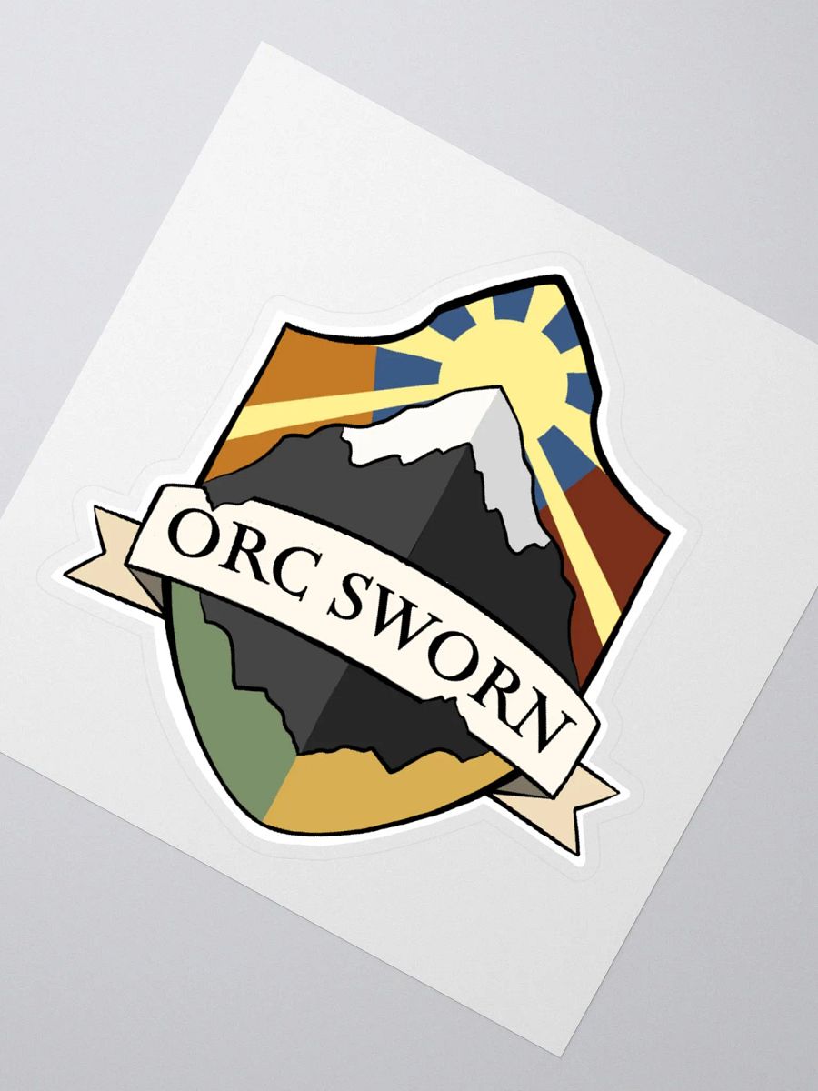 Orc Sworn Shield Sticker product image (4)