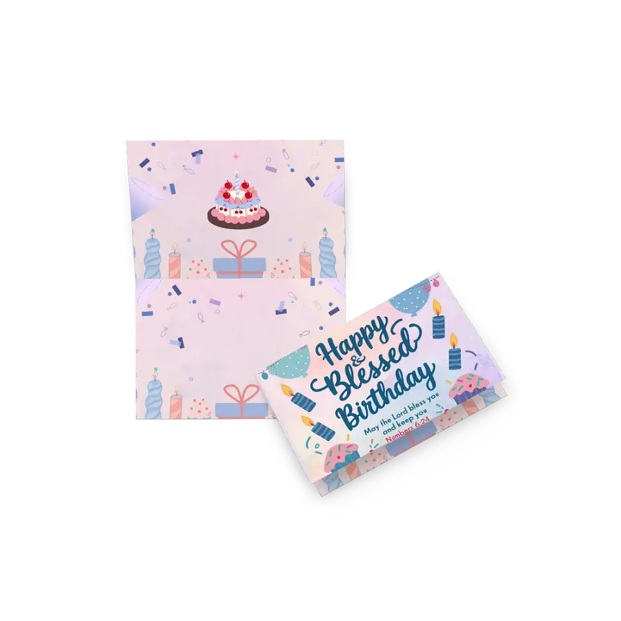 Happy & Blessed Birthday Card product image (11)