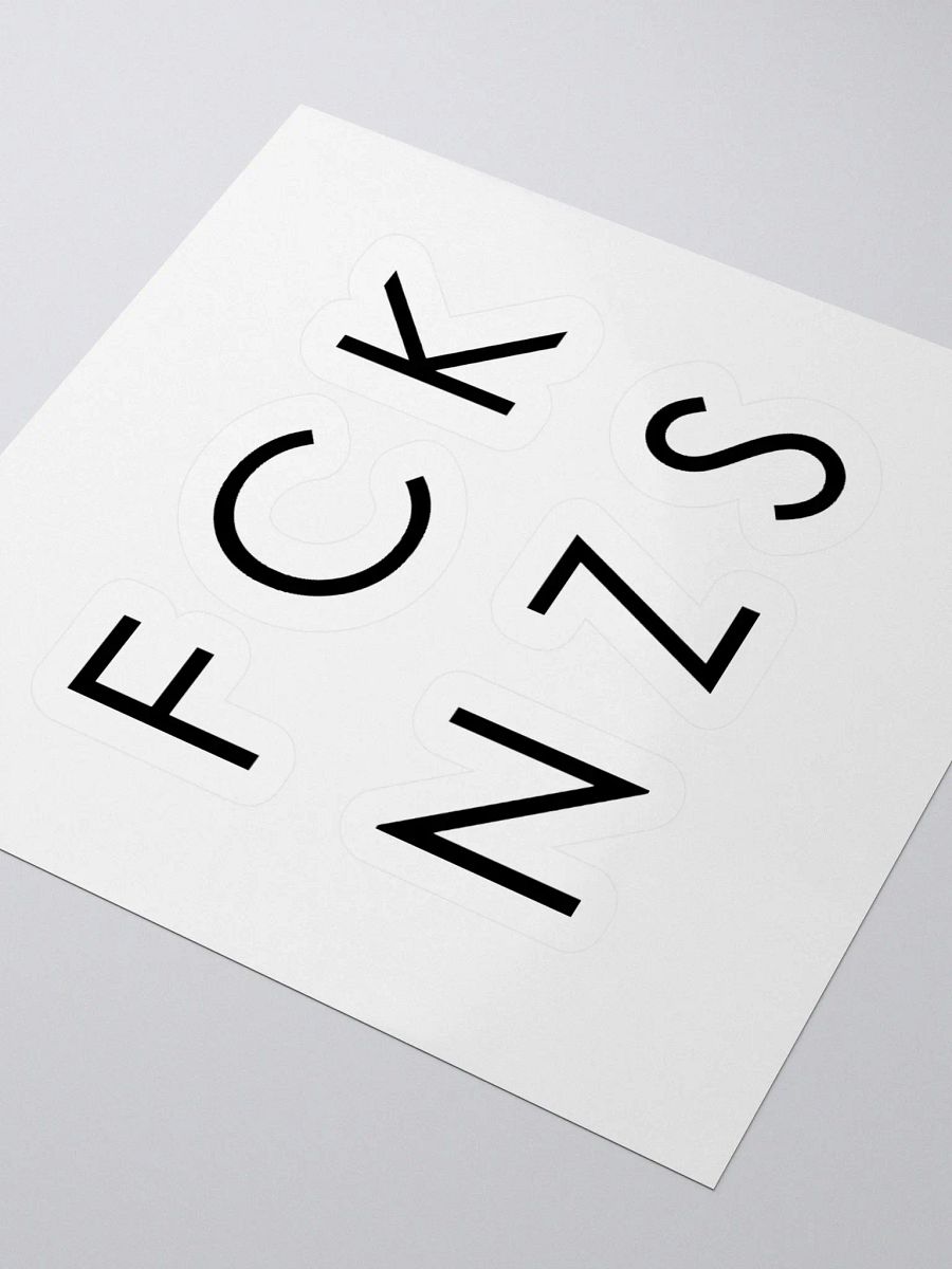 FCK NZS Kiss Cut Stickers product image (7)