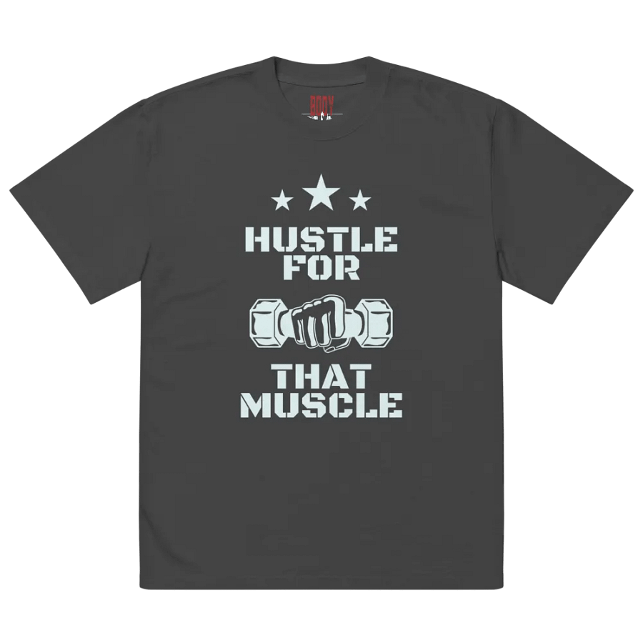 Hustle for that muscle oversized fit t-shirt product image (4)