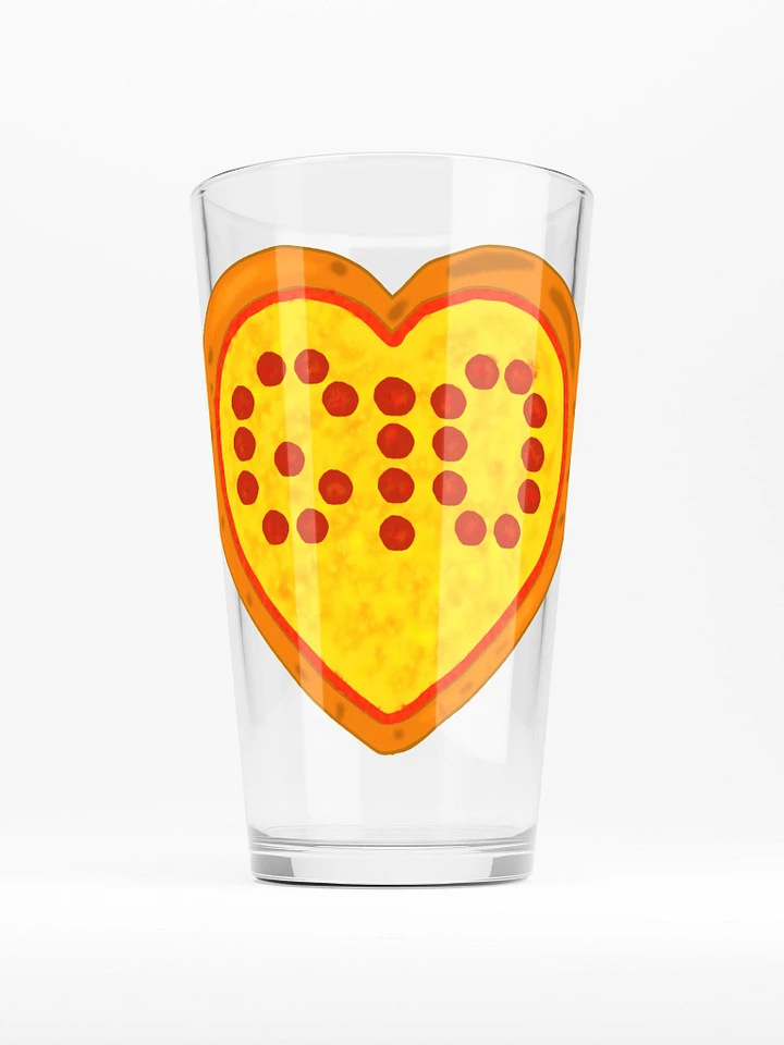 TheFirstGio Pizza Heart Pint Glass product image (1)