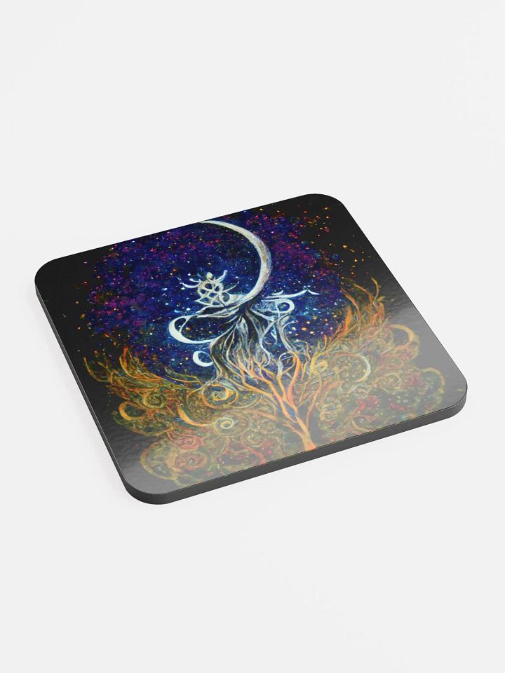 Lunar Blossom Cork Coaster product image (2)