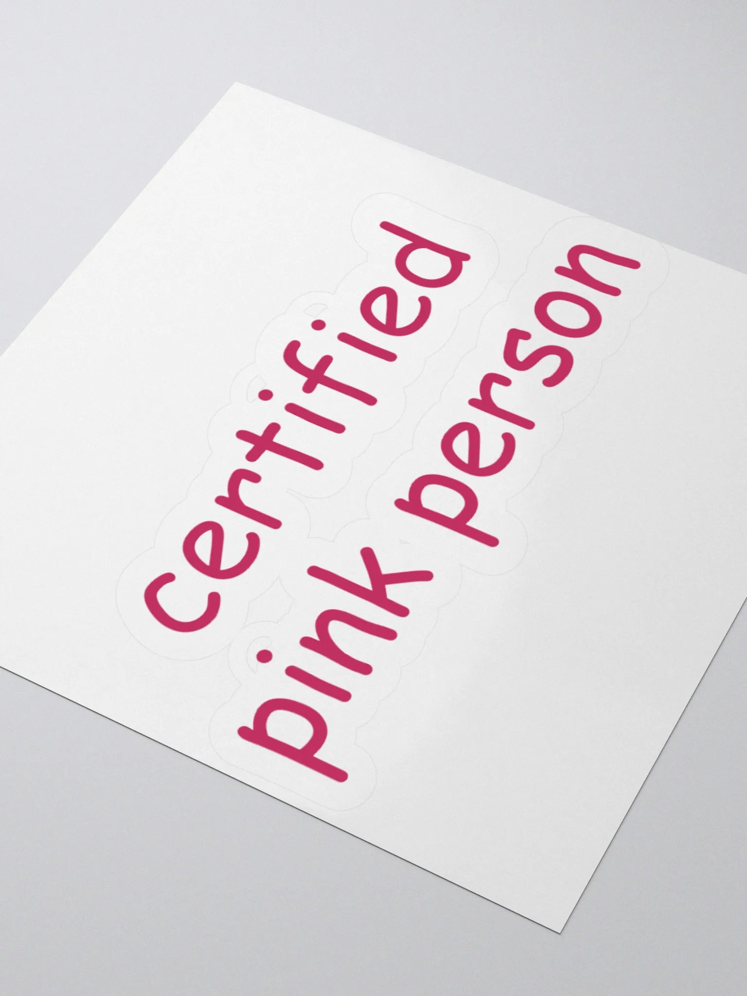 Certified Pink Person Sticker product image (5)