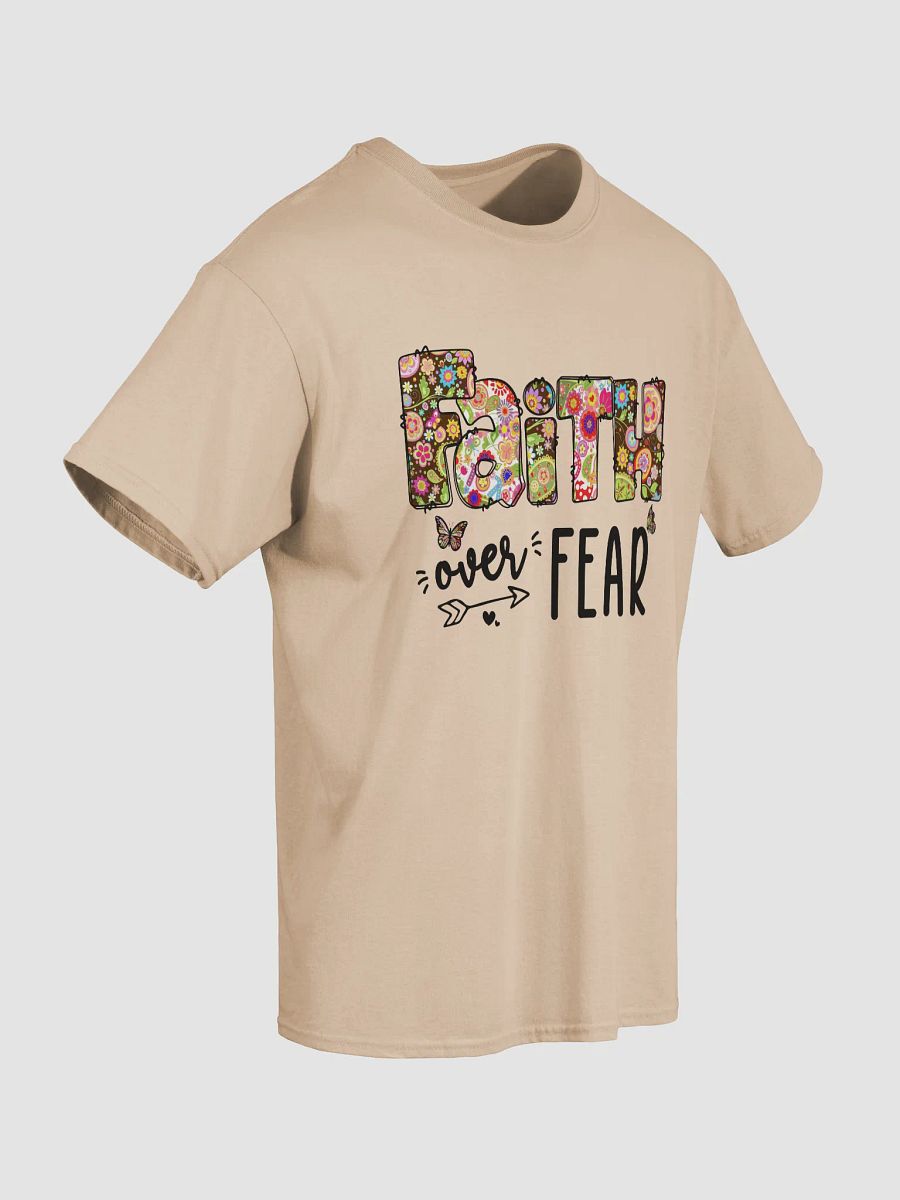 Vibrant Floral Faith Over Fear T-Shirt product image (53)