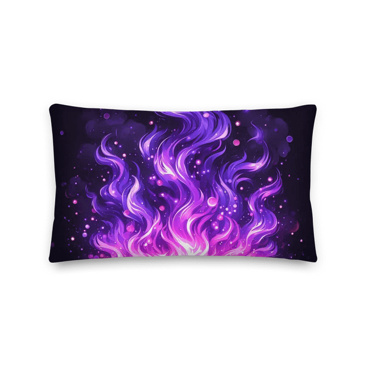 Ethereal Flames Premium Pillow | AI Design product image (2)