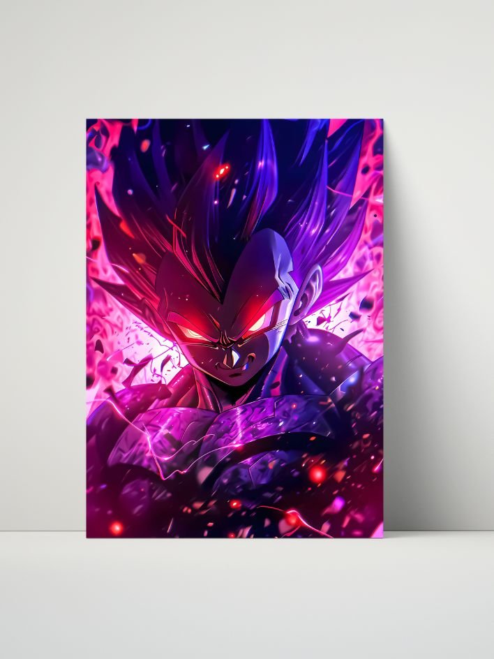 Dragon Ball Z – Vegeta Crimson Overdrive – 8x10 Metal Print product image (1)