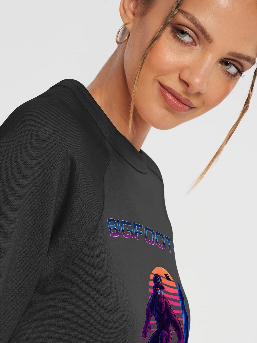 Destination Bigfoot Bronco Synthwave Bella+Canvas Unisex Sponge Fleece Raglan Sweatshirt (Multiple Colors Available) product image (41)