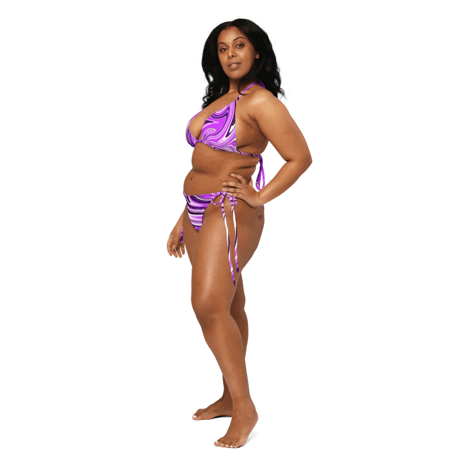 Bikini Set - Purple Digital Fluid Art product image (8)