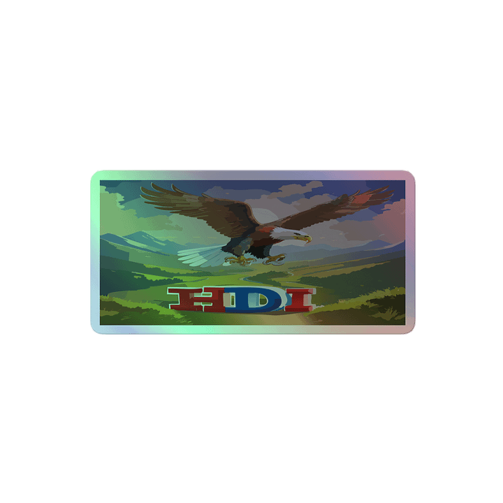 HDI Patriotic Eagle Holographic Sticker product image (2)