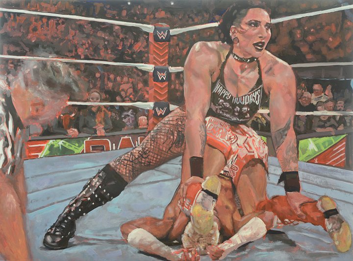 Rhea Ripley Original Oil Painting product image (1)