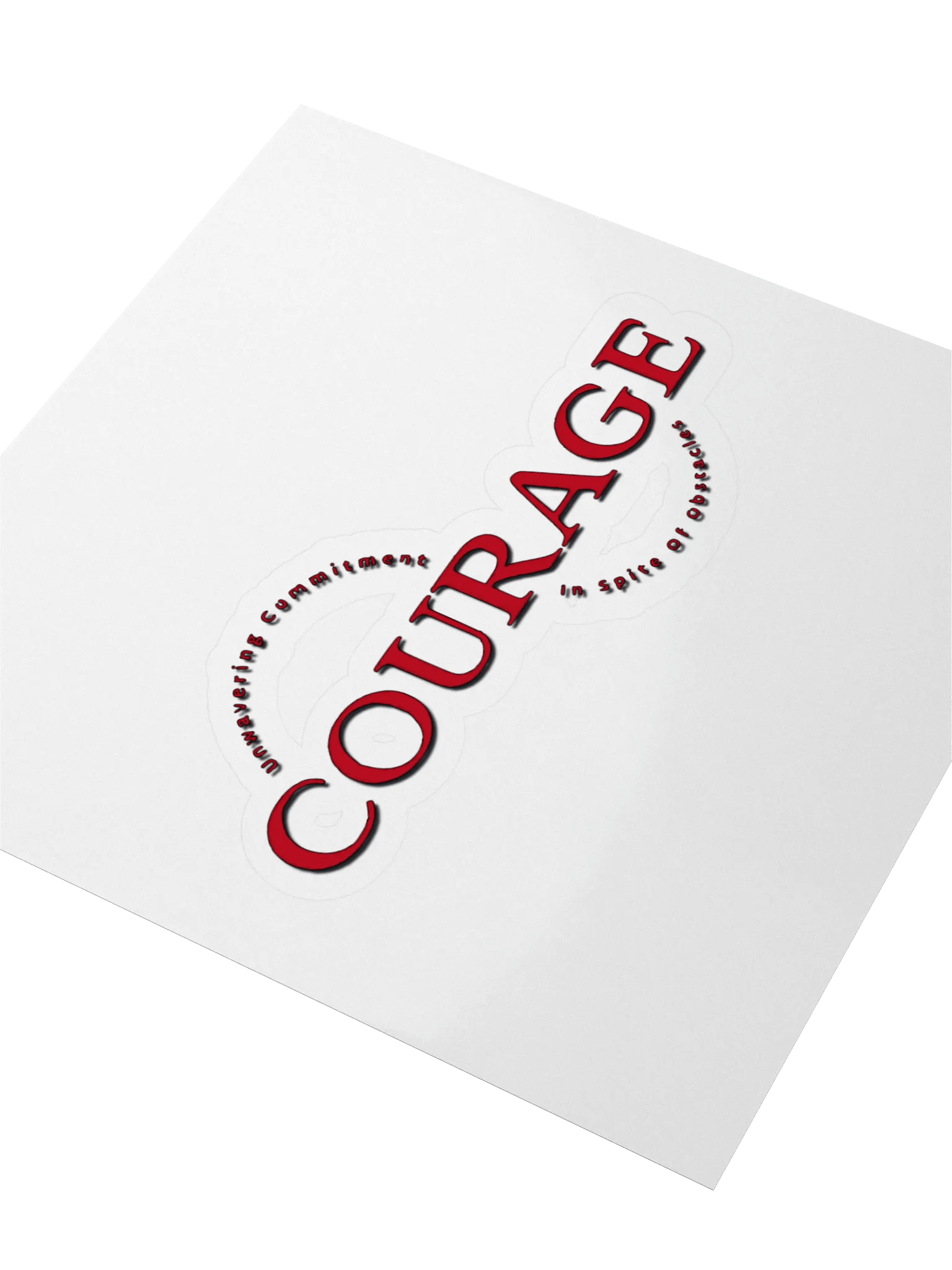 Unwavering Courage Kiss Cut Stickers product image (3)