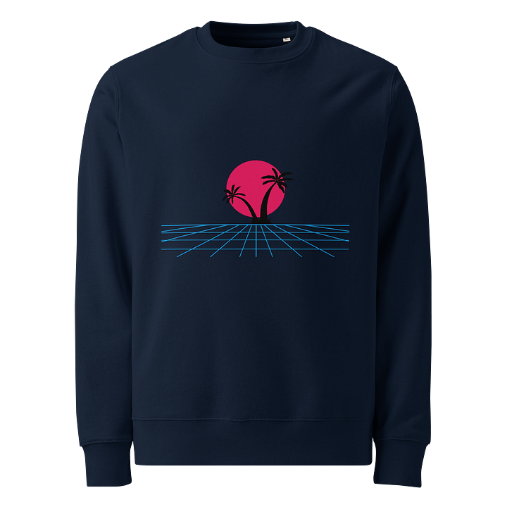 Retro Palms Organic Sweatshirt product image (1)