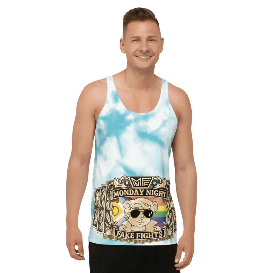 MNFF Championship belt Blue Tie Dye 