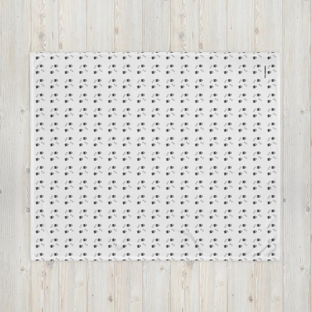 Rubberhose Pup & Bone - Throw Blanket product image (5)