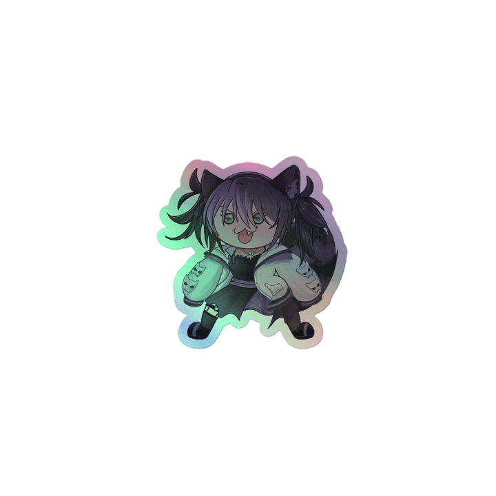 Fight Me Holographic Hex Sticker product image (1)