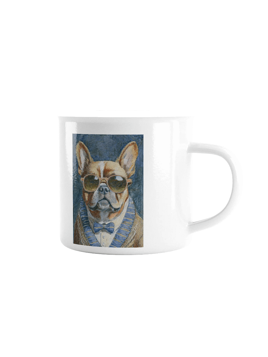 French Bulldog Sunglasses Painting - dogPXL Artistic series Enamel Mug product image (1)