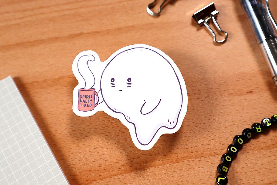sticker : spiritually tired product image (3)